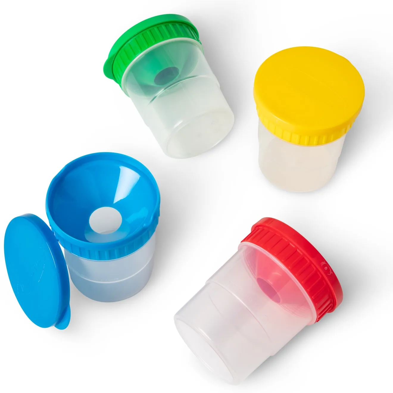 Melissa & Doug morsvrije verfpotjes 4 stuks met deksels