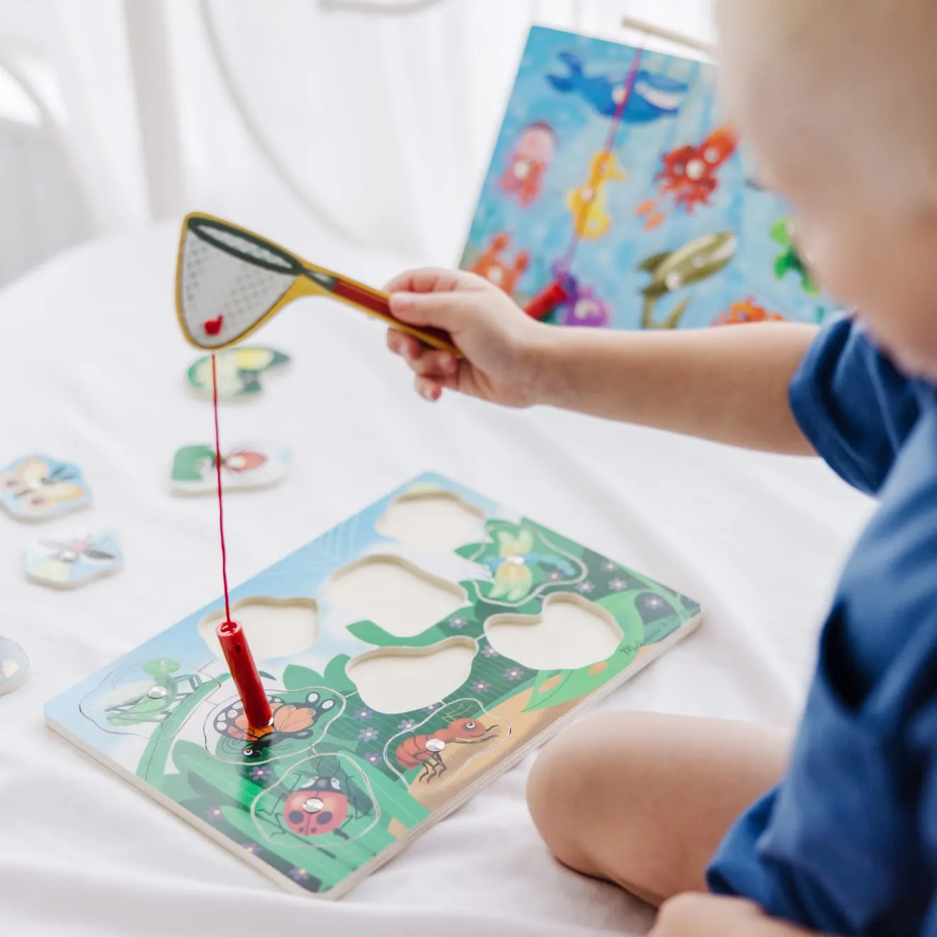 Melissa & Doug Fishing Bug Catching magnetisch spel bundel