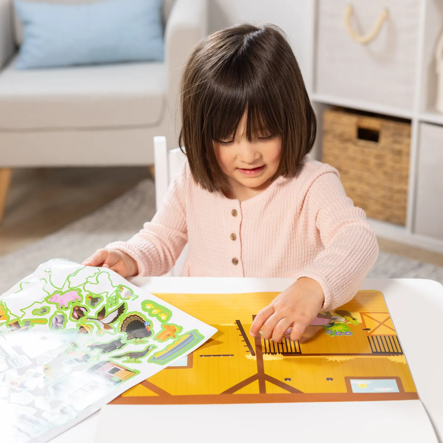Melissa & Doug Boerderij stickerboek herbruikbaar 280 stickers vanaf 3 jaar