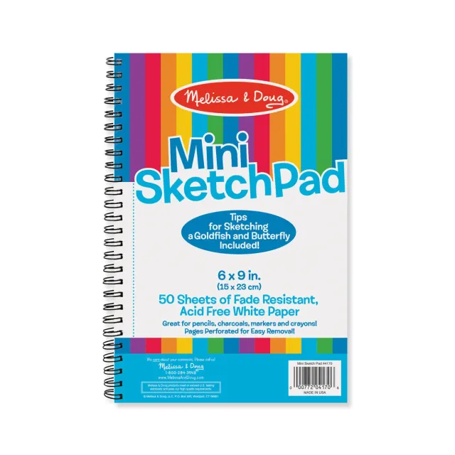Melissa & Doug Mini-Sketch schetsblok met spiraal