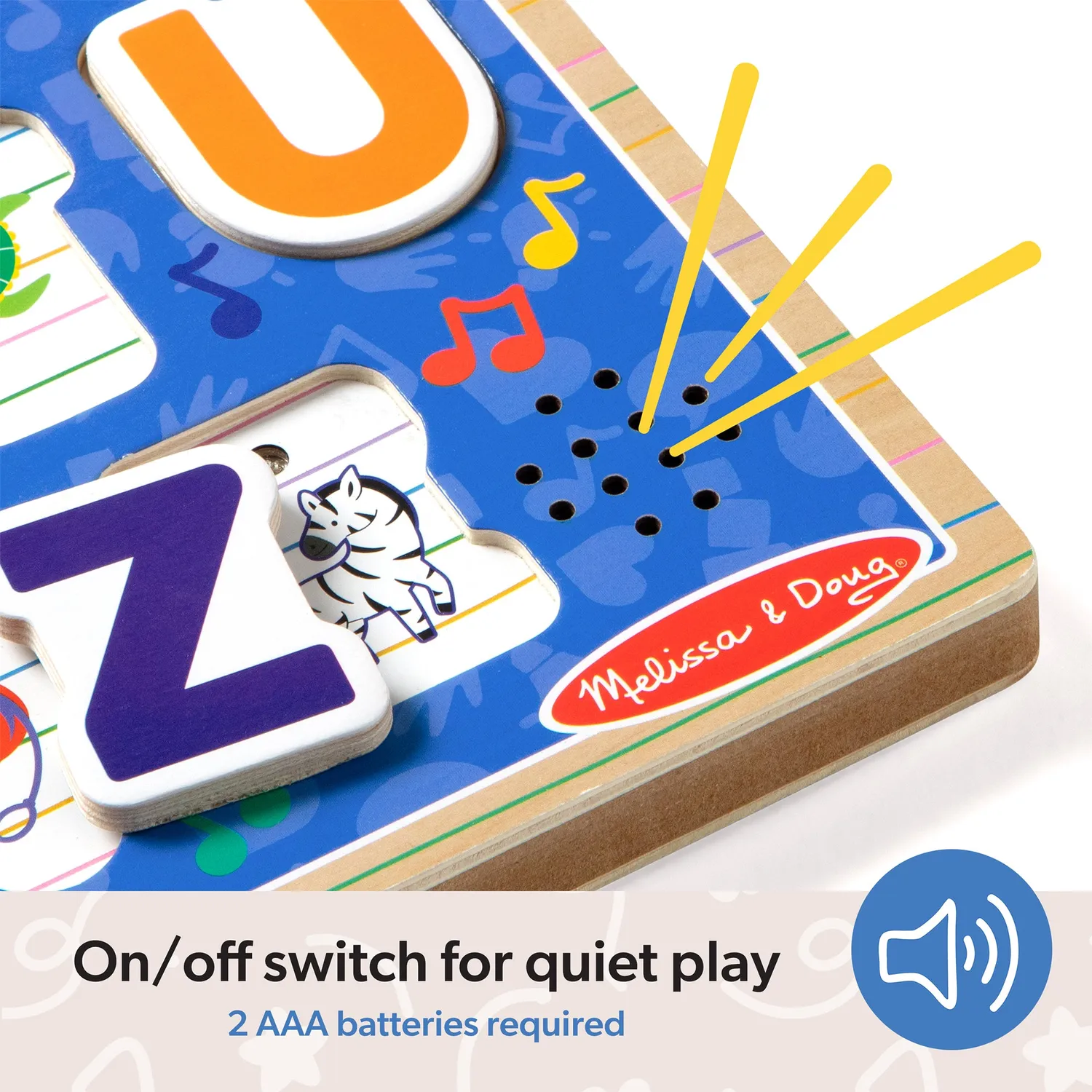 Melissa & Doug Ms Rachel letterpuzzel hout geluid 26-delig