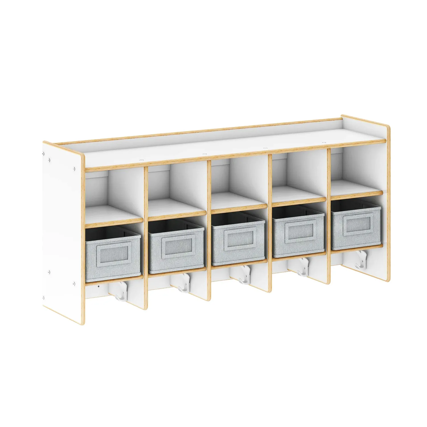 Guidecraft EdQ 10-Section wandlocker naturel houten
