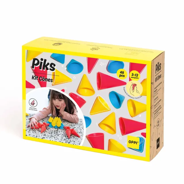 OPPI Piks Cones bouwkegels 48 stuks siliconen