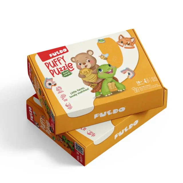 Puedo Puffy Puzzle Forest Animals puzzel bosdieren 18m+