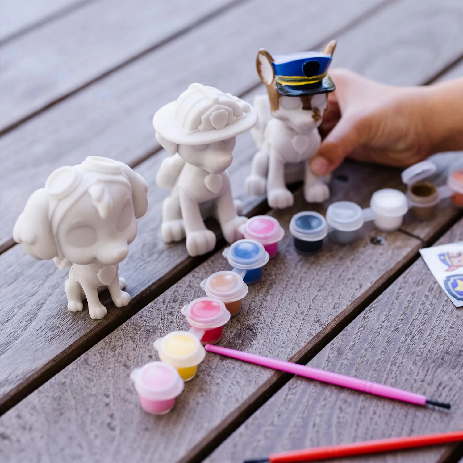 Melissa & Doug PAW Patrol Pup Figurines knutselset 3 stuks met verf