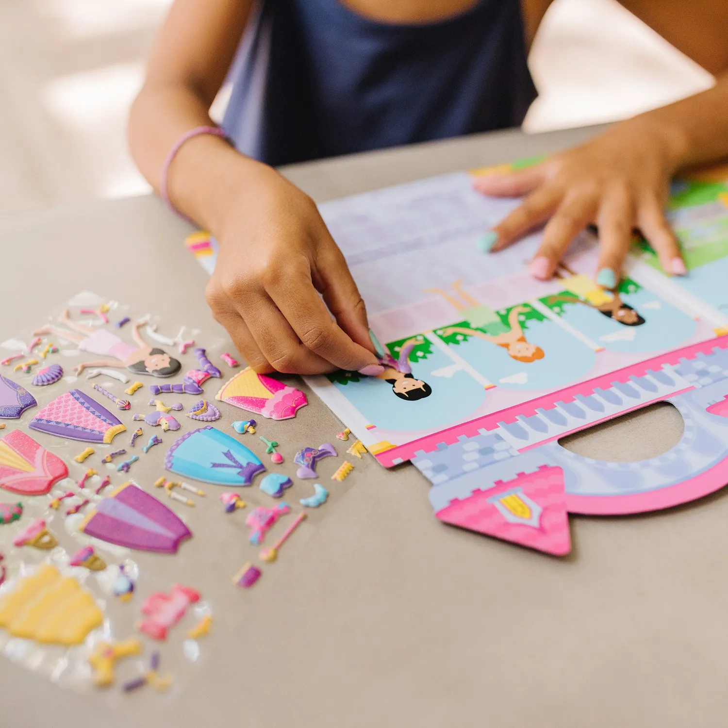 Melissa & Doug Puffy Sticker Play Set Princess stickers herbruikbaar