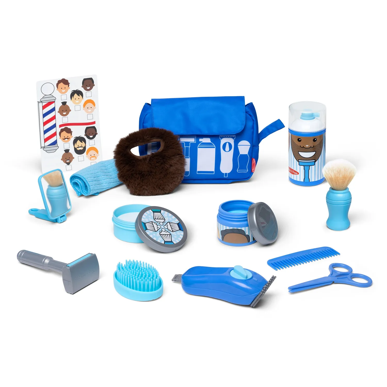 Melissa & Doug Barber Shop speelset kapper complete set