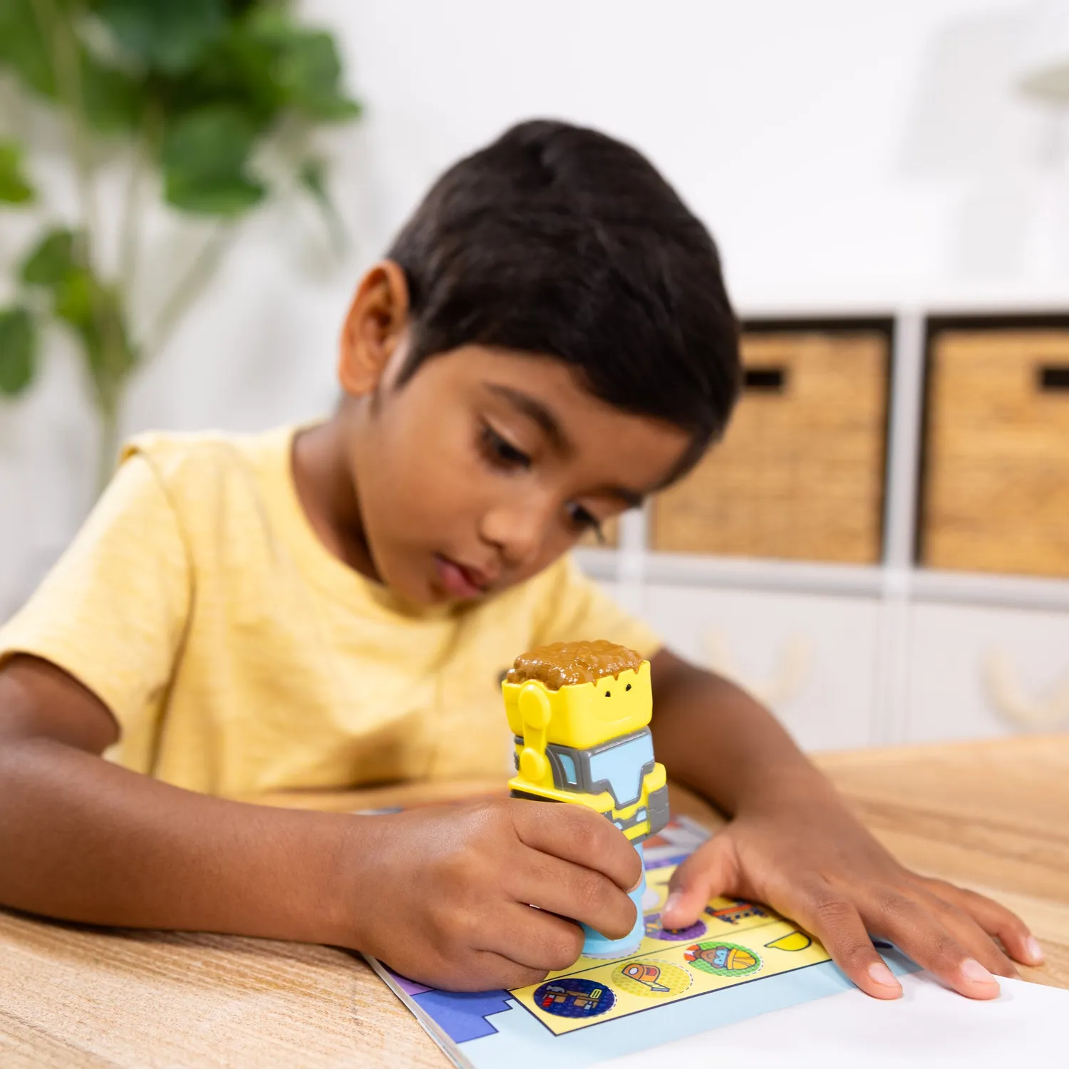Melissa & Doug Sticker WOW Bulldozer Stickerstempelset