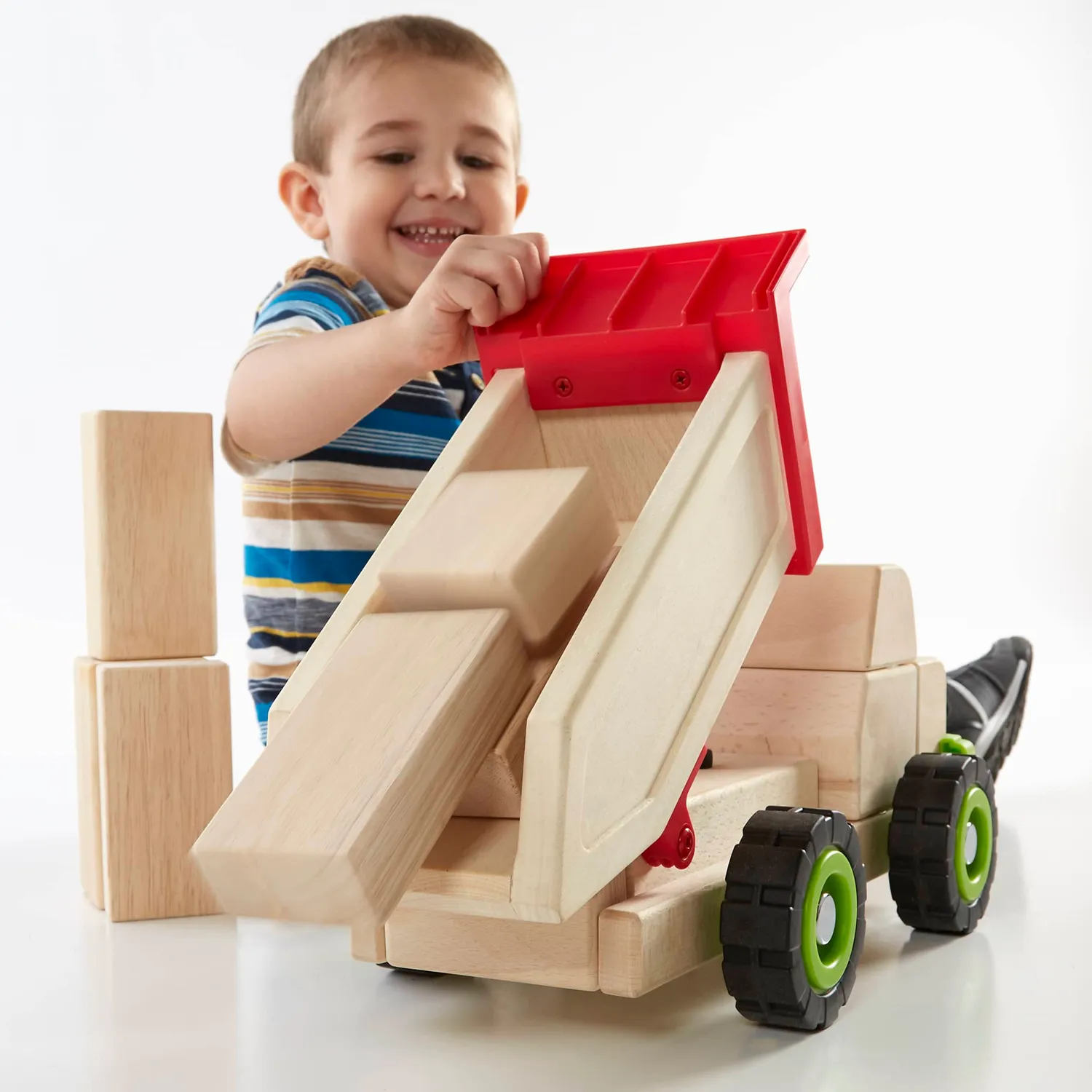 Guidecraft Block Science Big Dump Truck kiepwagen hout