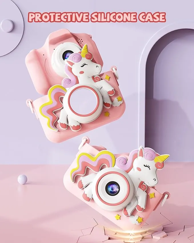 KOKODI kindercamera Roze digitaal met 32GB kaart
