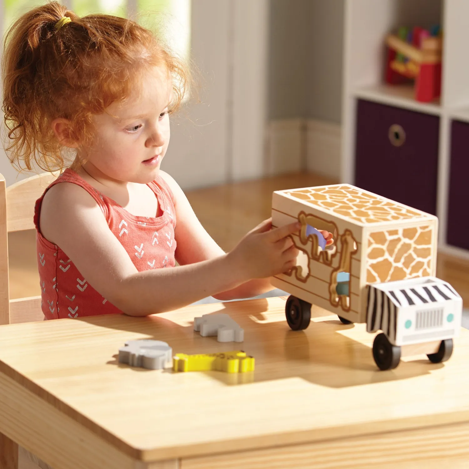 Melissa & Doug Animal Rescue safari speelset 10-delig houten