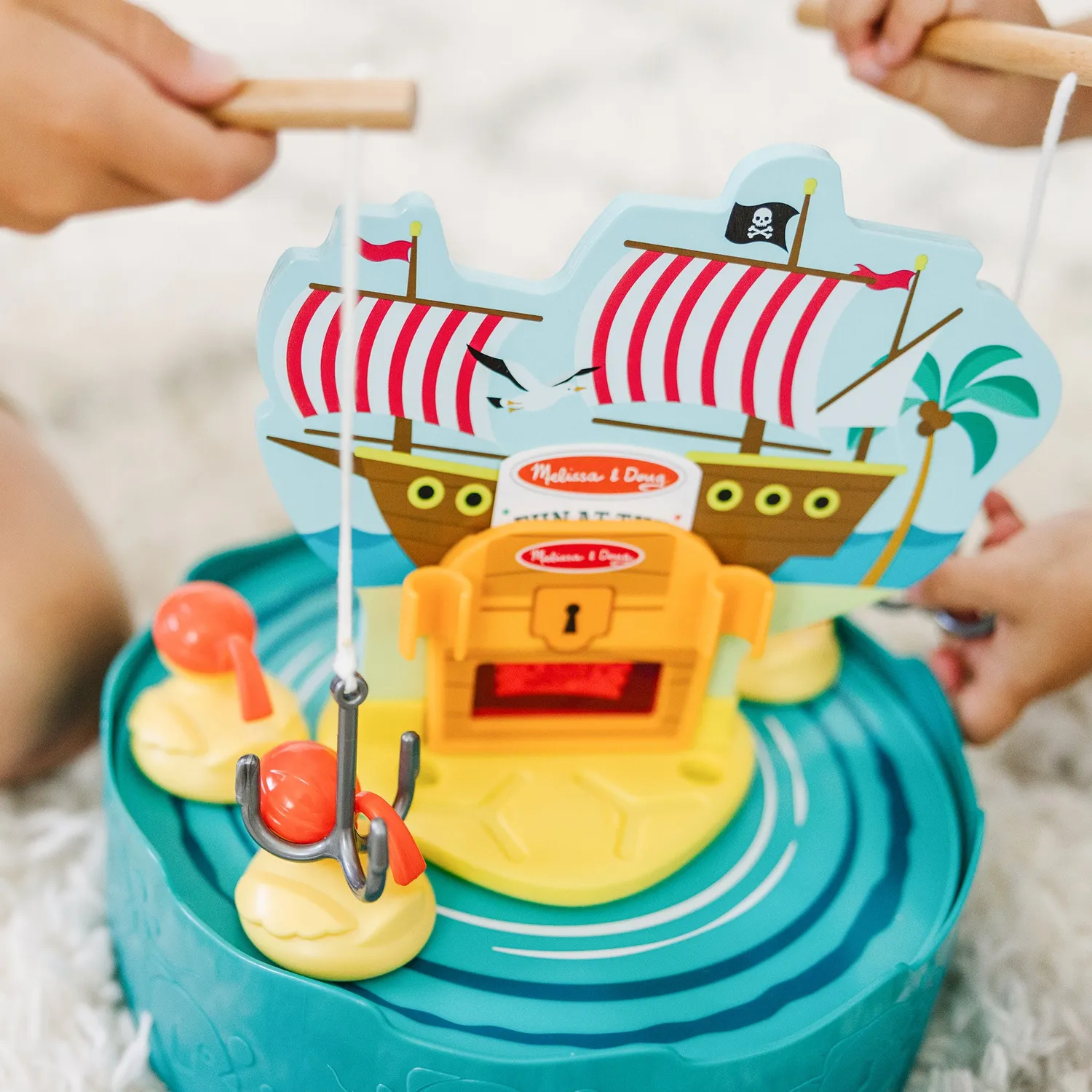 Melissa & Doug Fun at the Fair Hook a Duck visspel 2 hengels