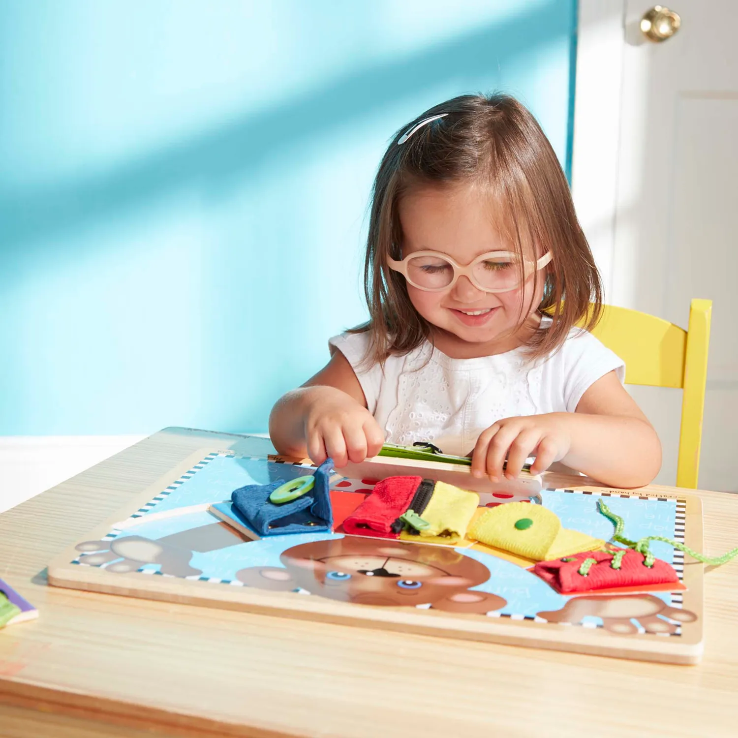 Melissa & Doug Basic Skills puzzelbord hout beer