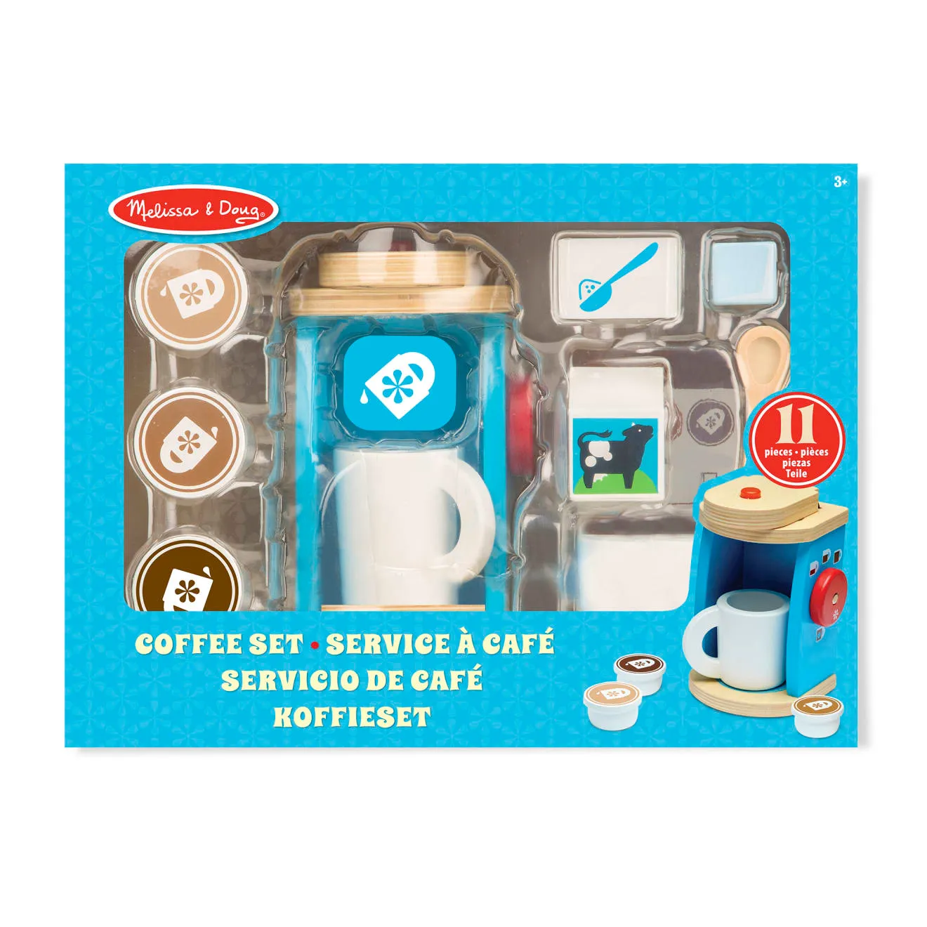 Melissa & Doug Brew & Serve koffieset houten 11-delig