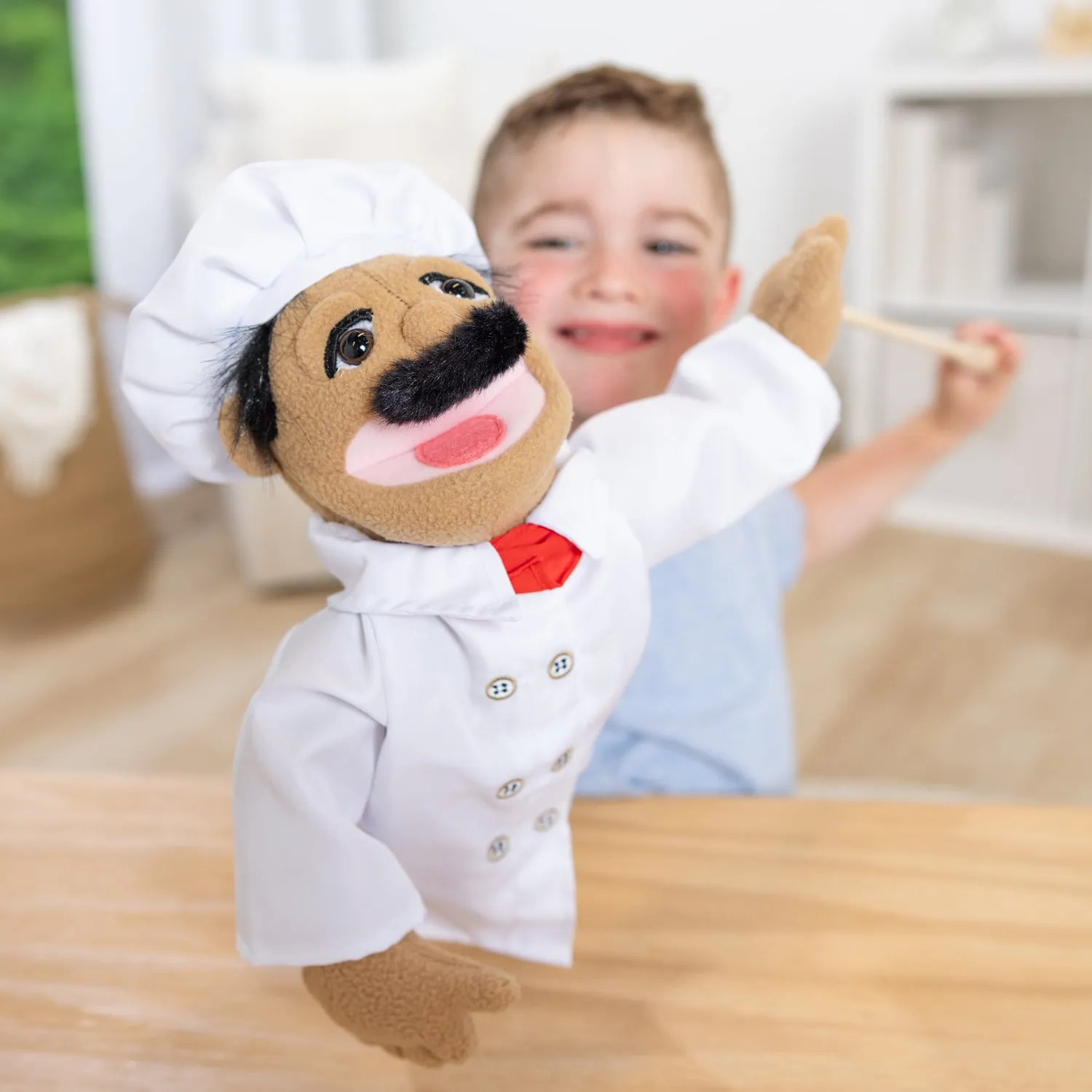 Melissa & Doug Chef Al Dente handpop kok 38 cm poppenspel