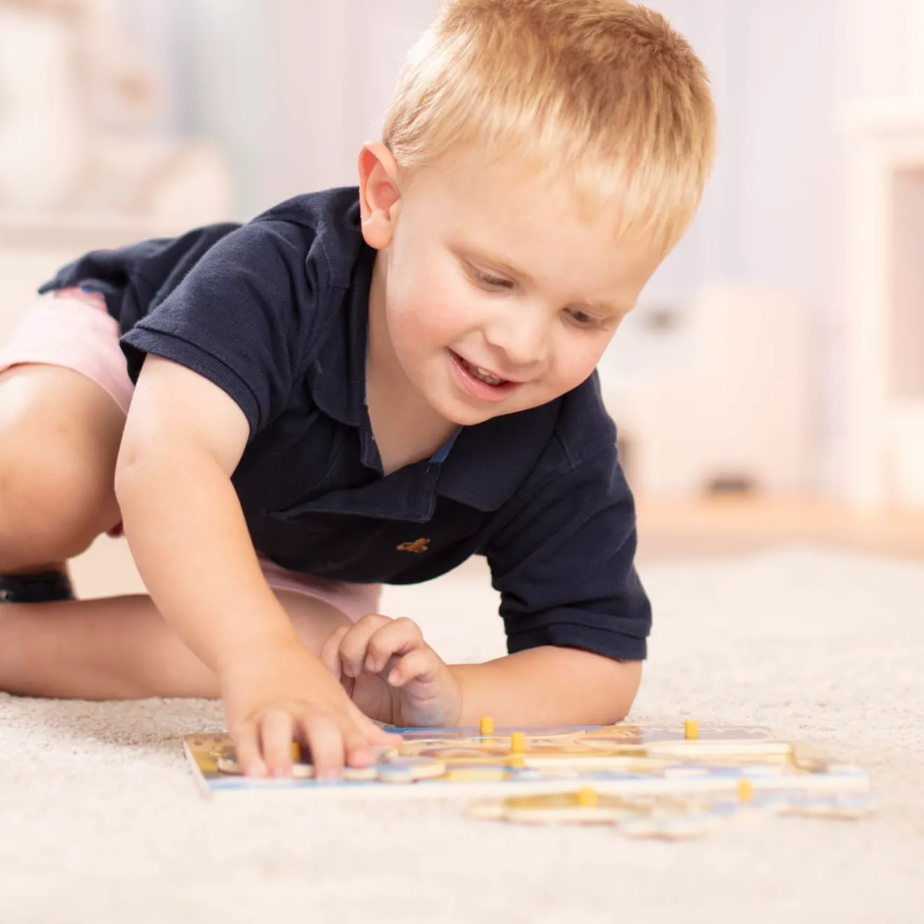 Melissa & Doug Safari noppenpuzzel hout 7 stukjes