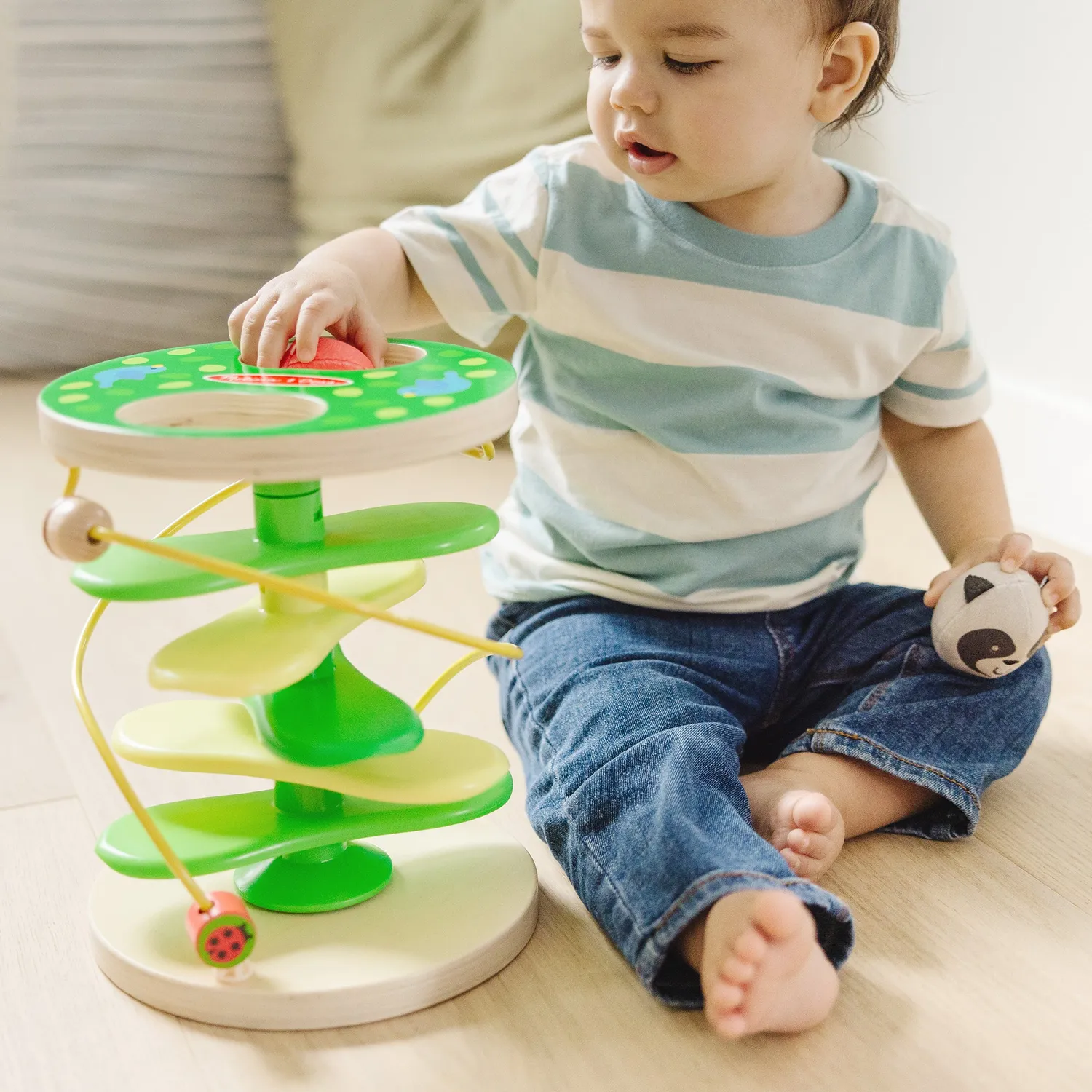 Melissa & Doug Rollables Treehouse Twirl knikkerbaan baby