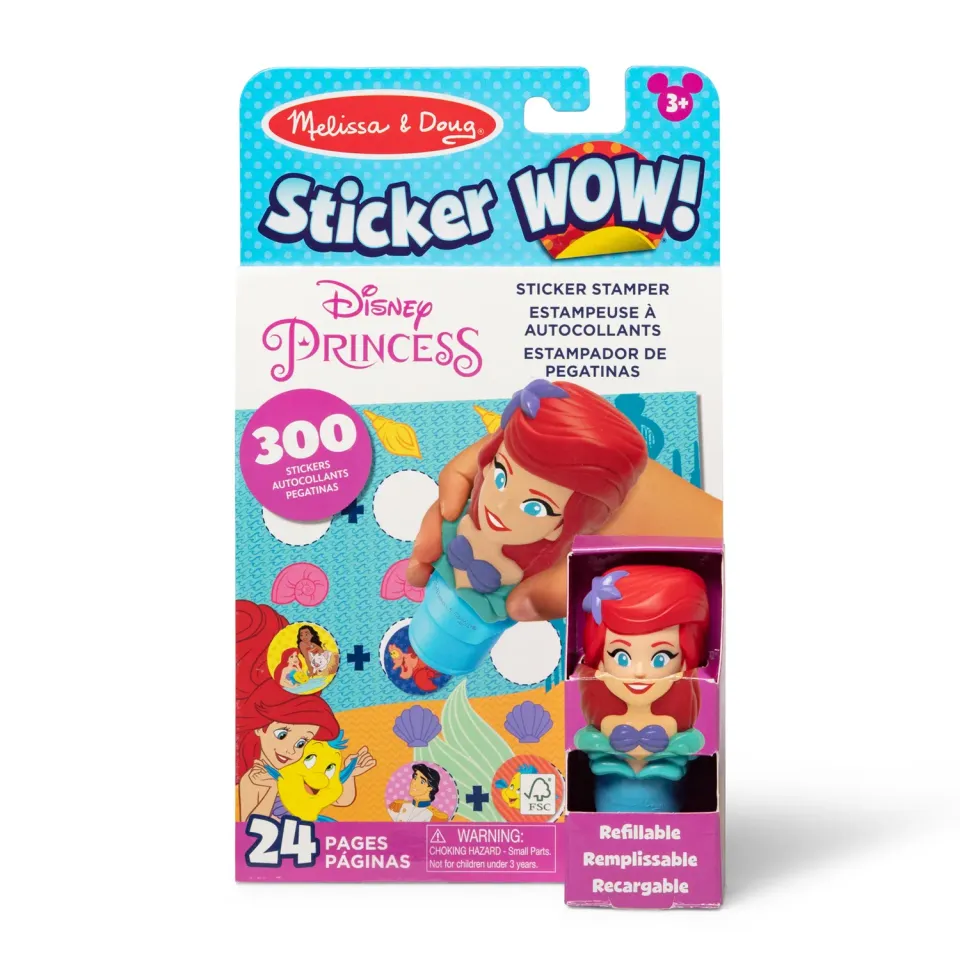 Melissa & Doug Sticker WOW Ariel stickerboek stempel