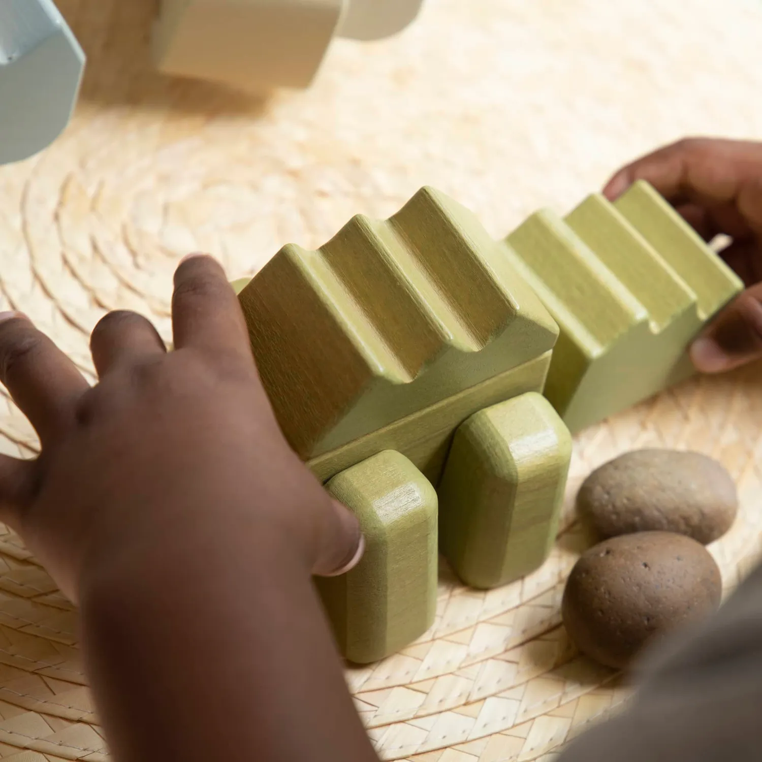 Guidecraft Snap Block Animals bouwblokken 33-delig hout