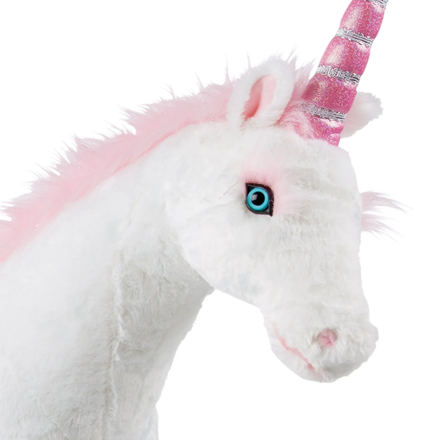 Melissa & Doug Unicorn Knuffel Groot Roze Zijdezacht