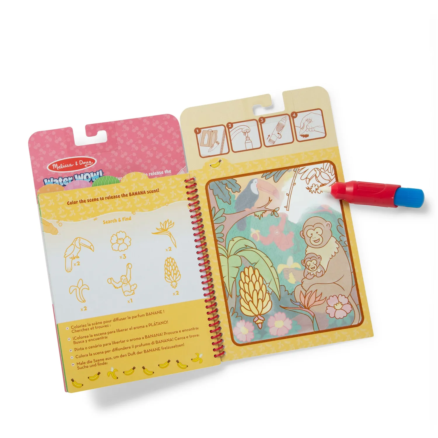 Melissa & Doug Water WOW! Fruit waterschilderboek met geur