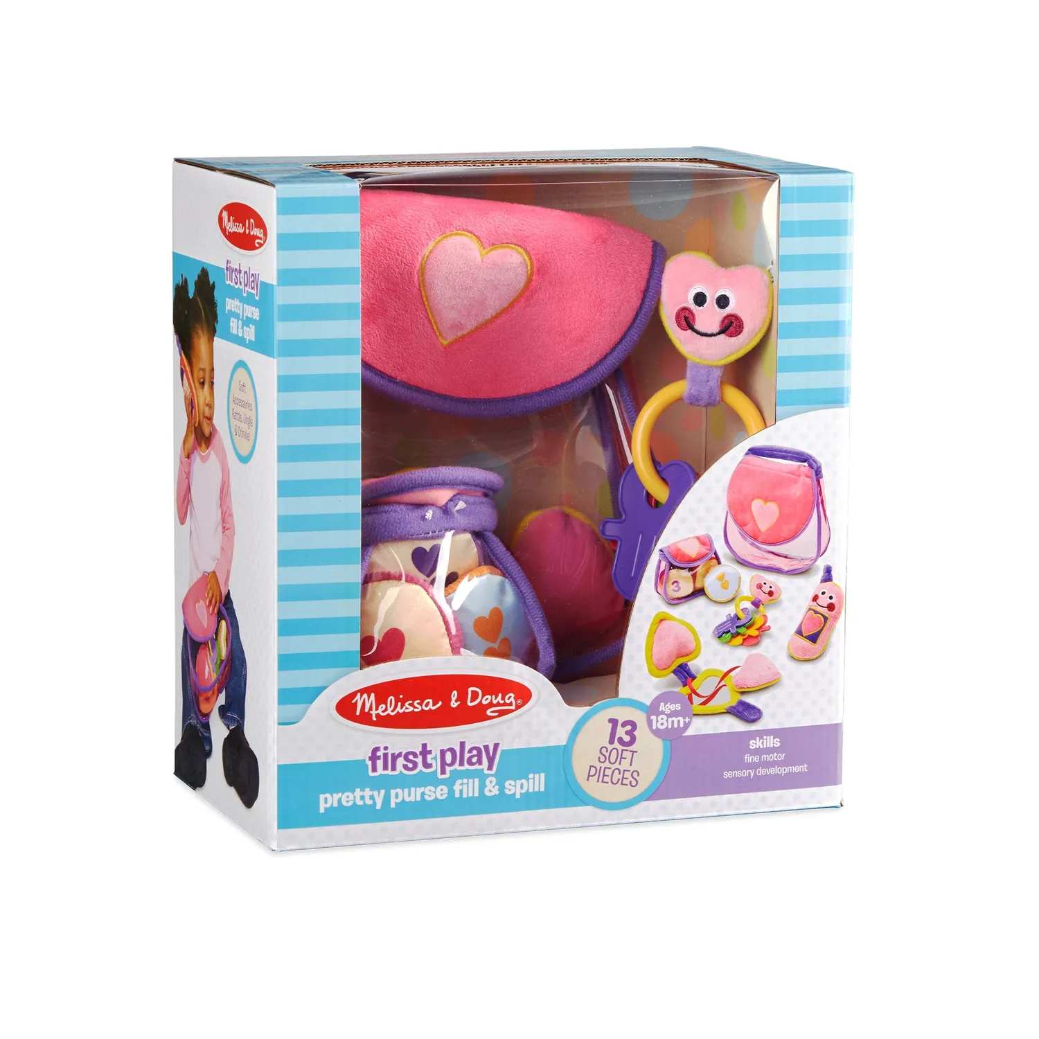 Melissa & Doug Pretty Purse zachte handtas peuterspeelgoed