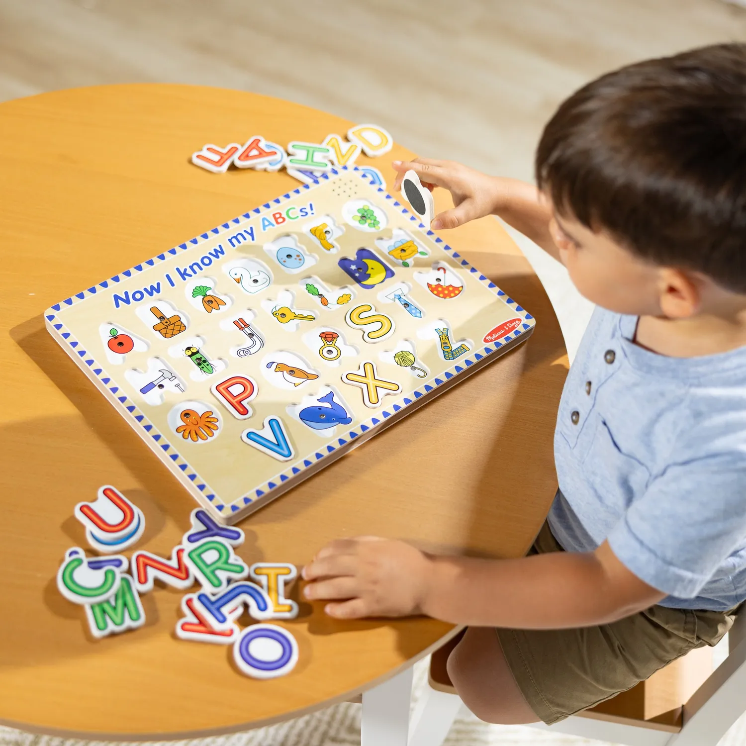 Melissa & Doug Alphabet Sound Puzzel houten 26 stukjes met geluid