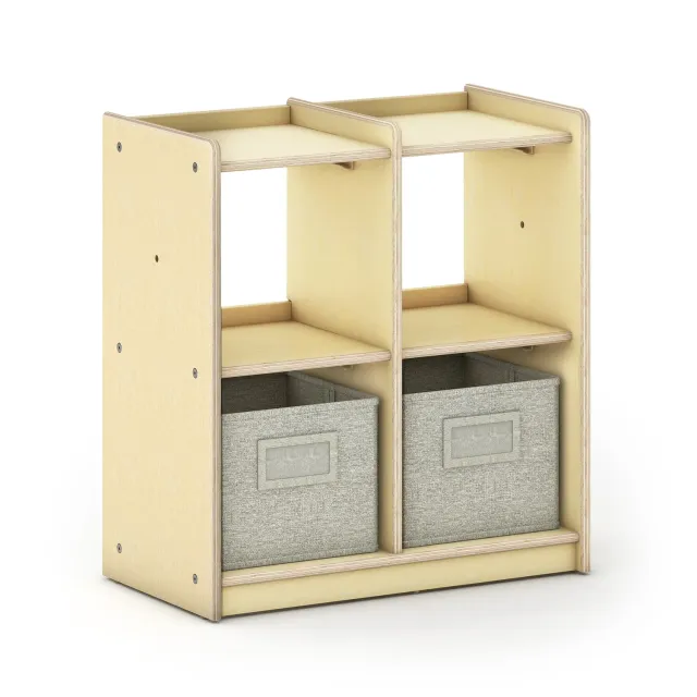 Guidecraft EdQ Curated Storage vakkenkast 2x2 naturel
