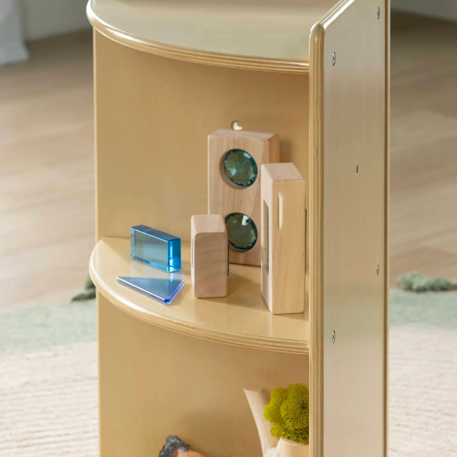 Guidecraft EdQ Curated Storage 2-Tier hoekkast trap 2-laags