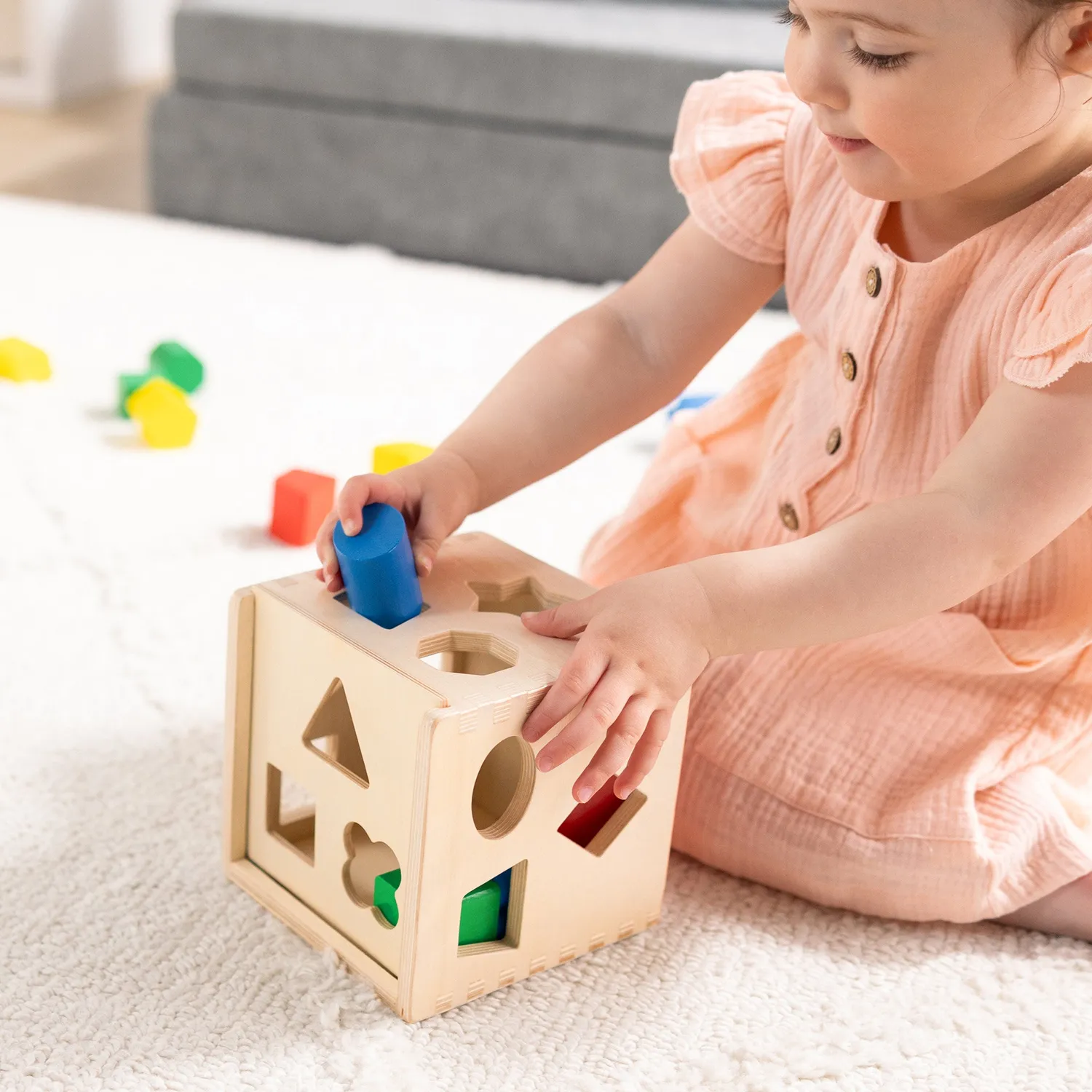 Melissa & Doug Classic Rainbow houten speelgoedset 4-delig