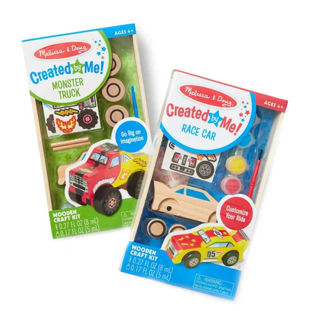 Melissa & Doug Created by Me Vehicles Craft Kit knutselset 2-pack