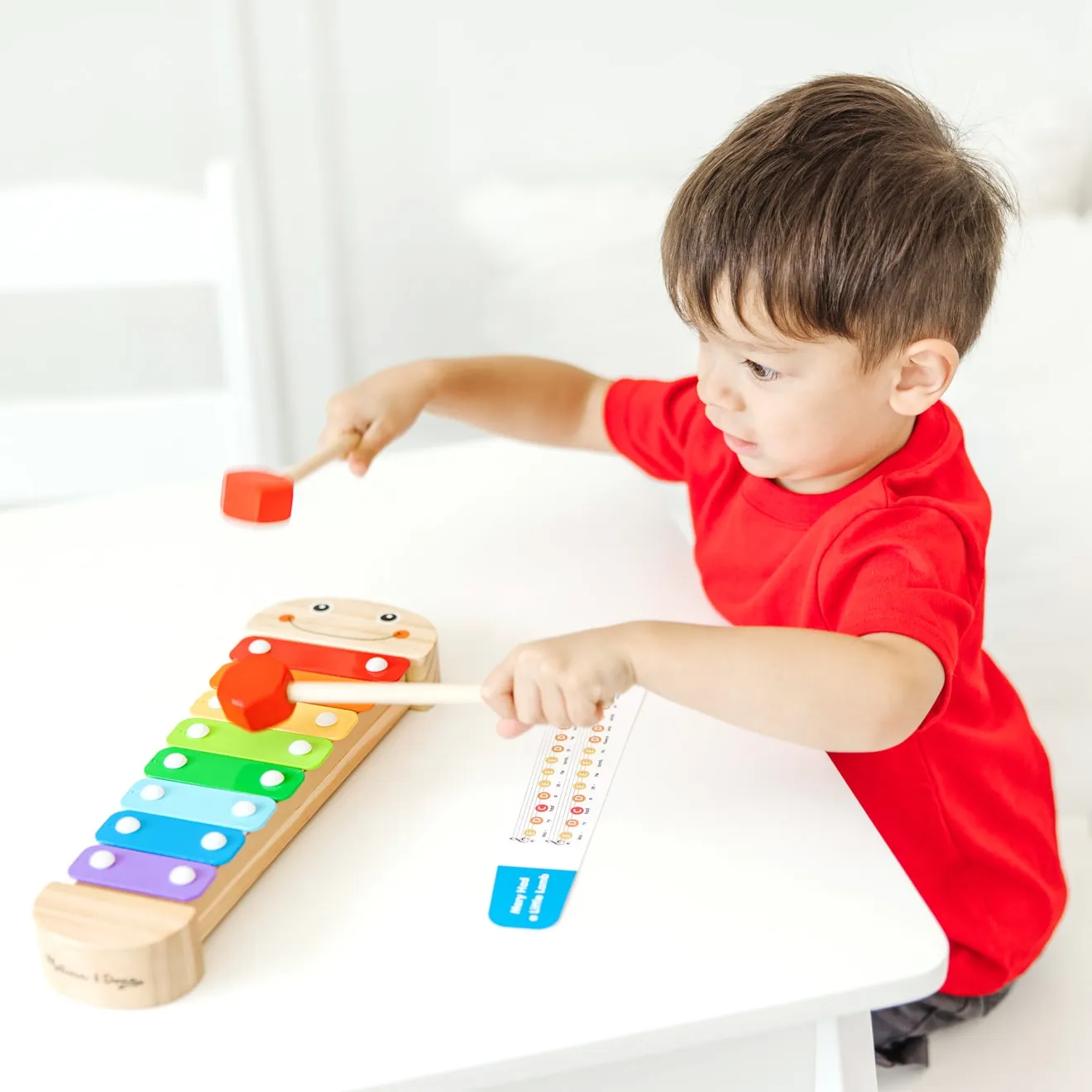 Melissa & Doug Caterpillar xylofoon hout 8 tonen