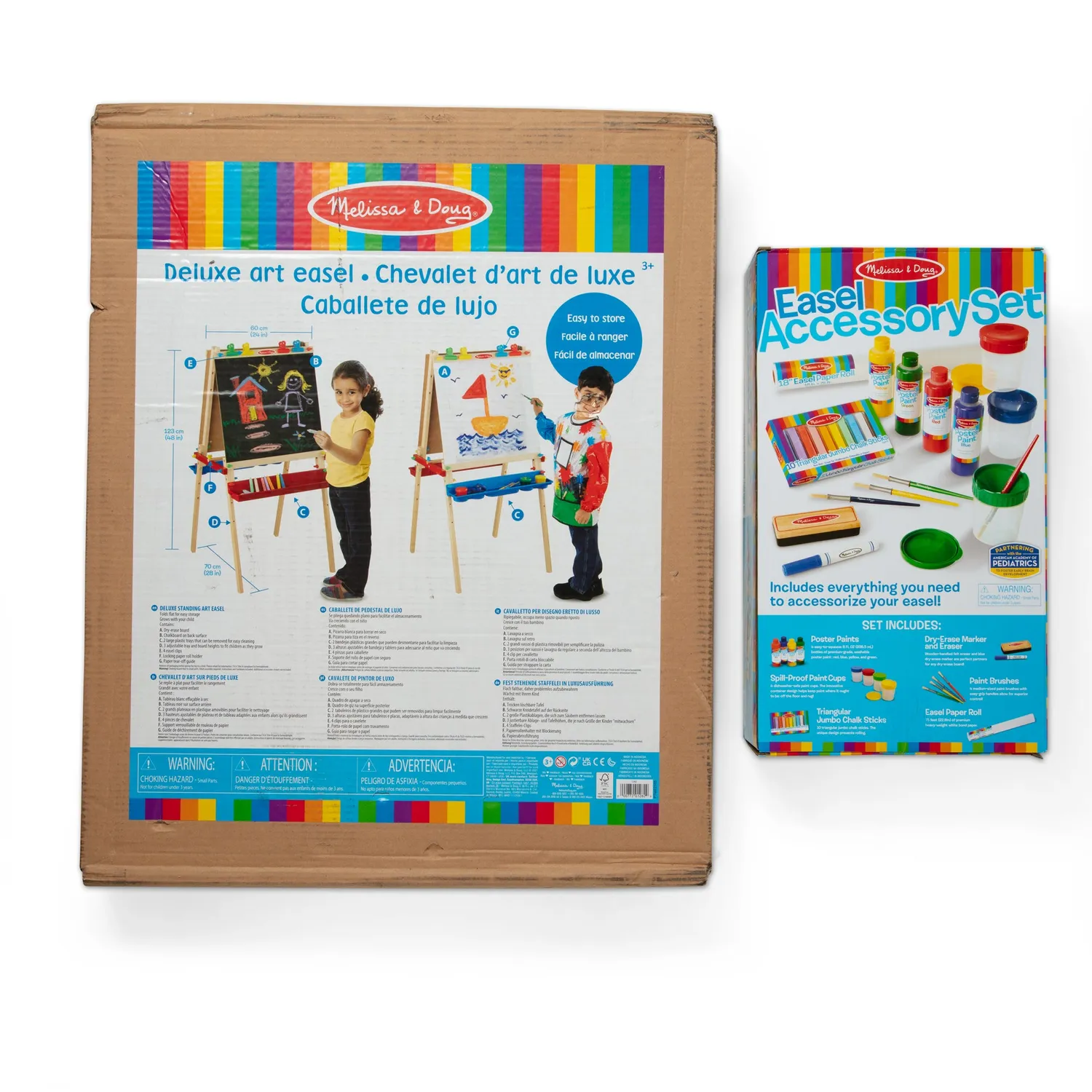 Melissa & Doug Deluxe schildersezel houten set met accessoires