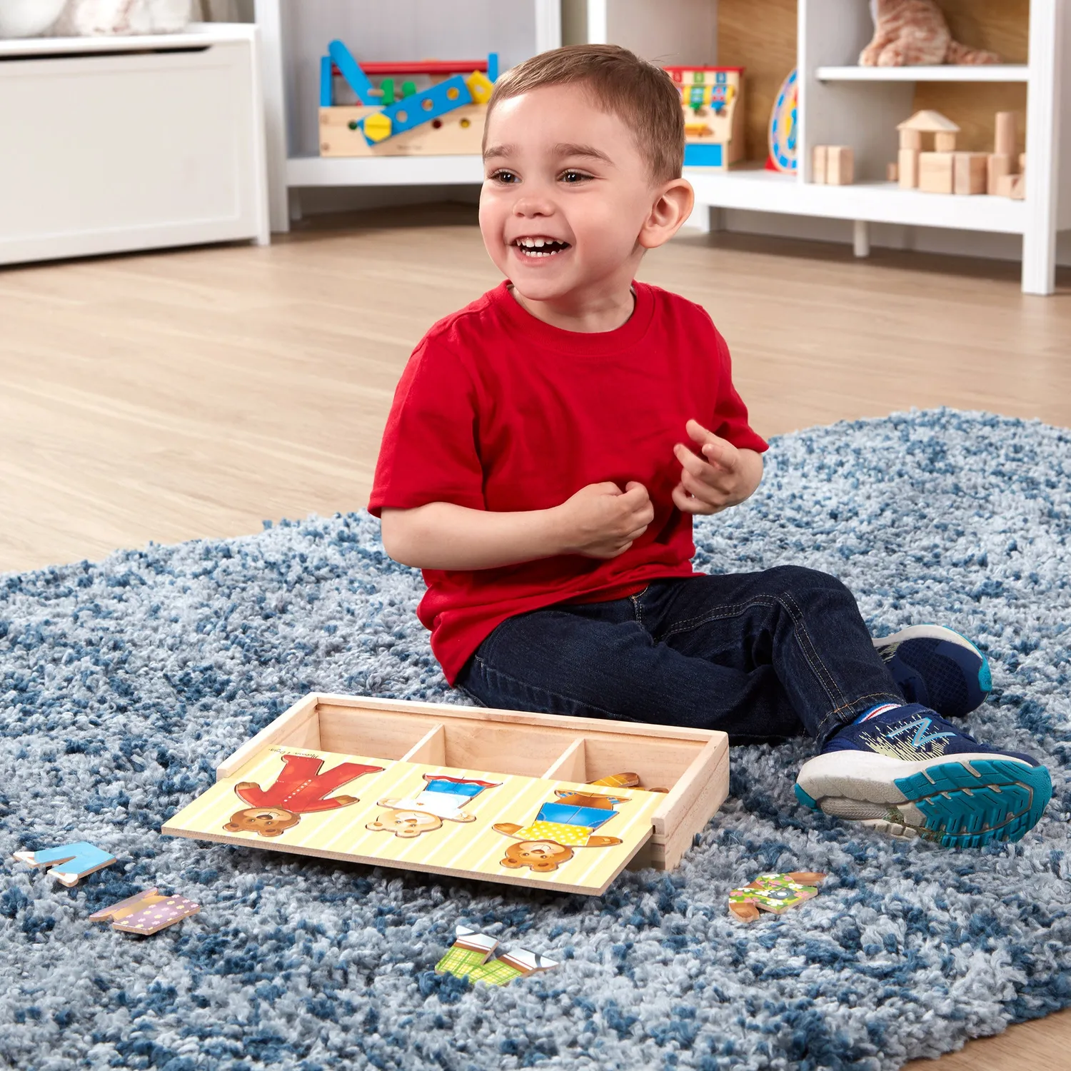 Melissa & Doug Bear Family houten puzzel 45 dlg