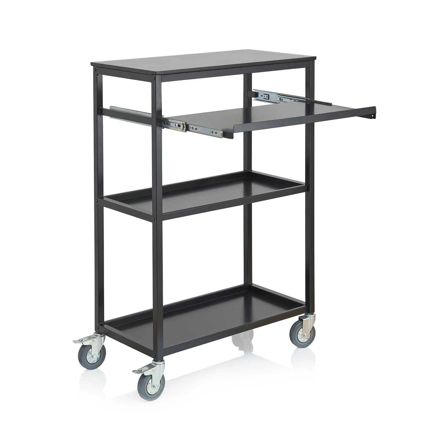 Guidecraft A/V Laptop Cart rijdende laptopkar staal hout