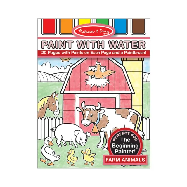 Melissa & Doug Farm Animals waterschilderboek 20 paginas