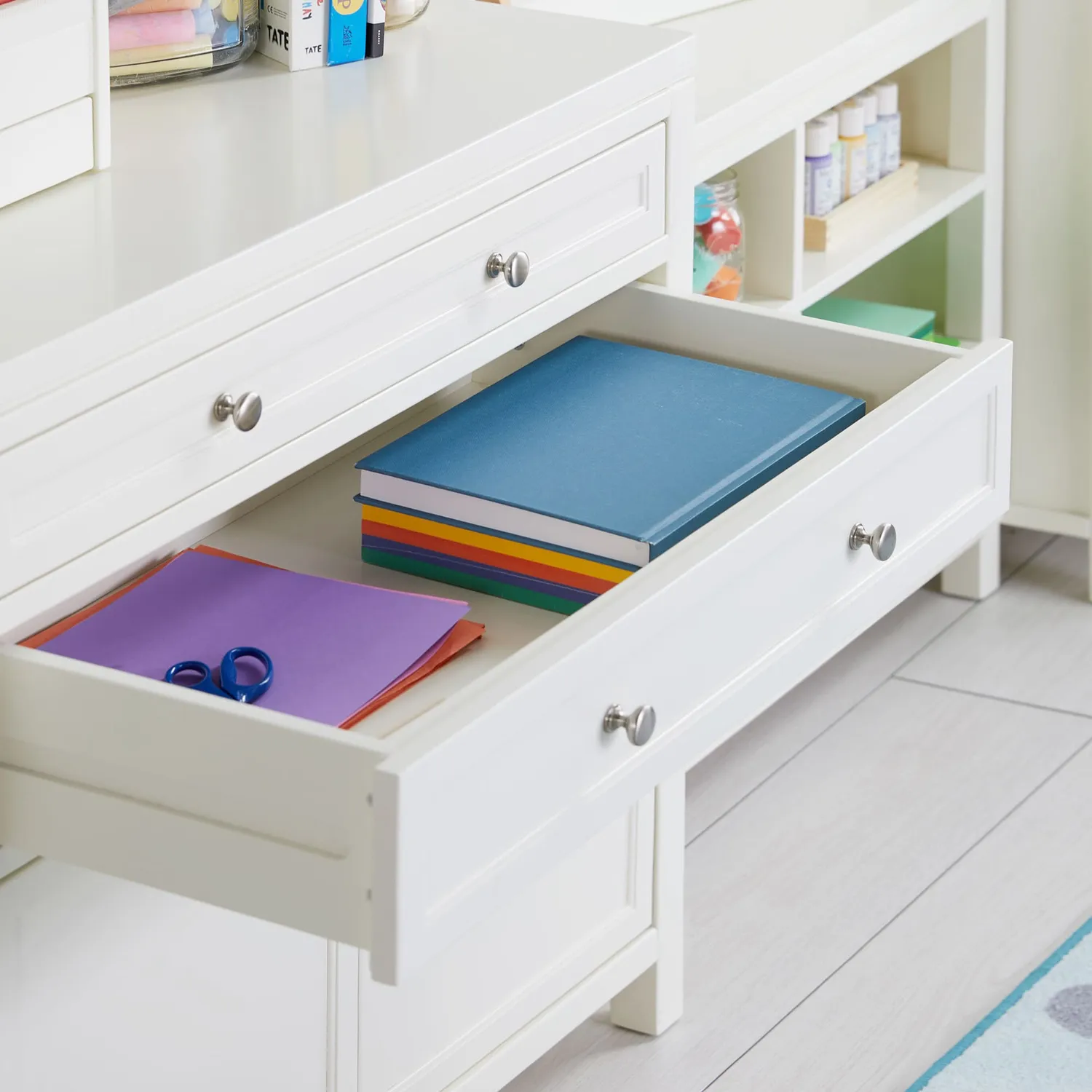 Guidecraft Martha Stewart Kids Artwork Storage opbergkast wit