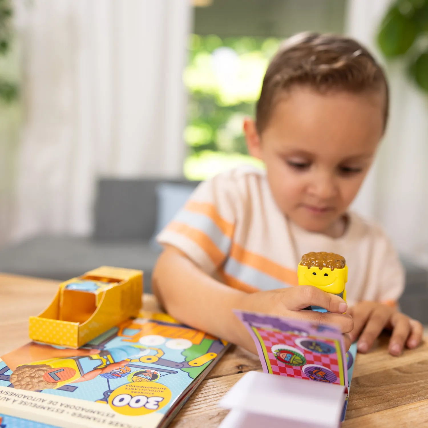 Melissa & Doug Sticker WOW! Bulldozer stickerboek bouwplaats
