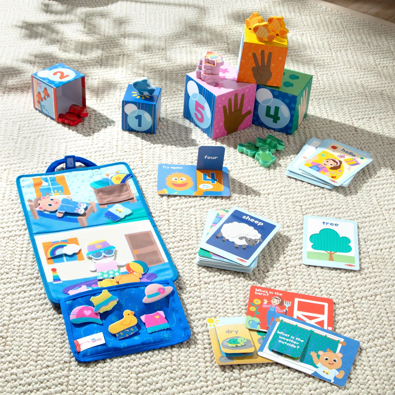 Melissa & Doug Ms. Rachel Learning Play speelset 1-2 jaar