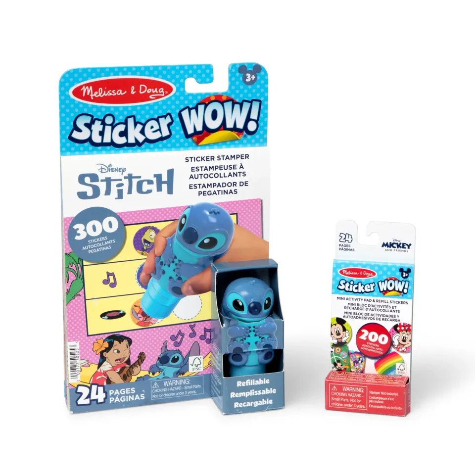 Melissa & Doug Sticker WOW Stitch bundel stempel 500 stickers
