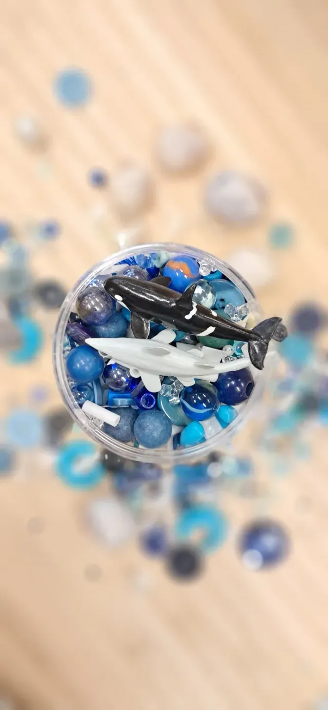 De Potjeskast Zee speelpot 750 ml blauwe zeemix