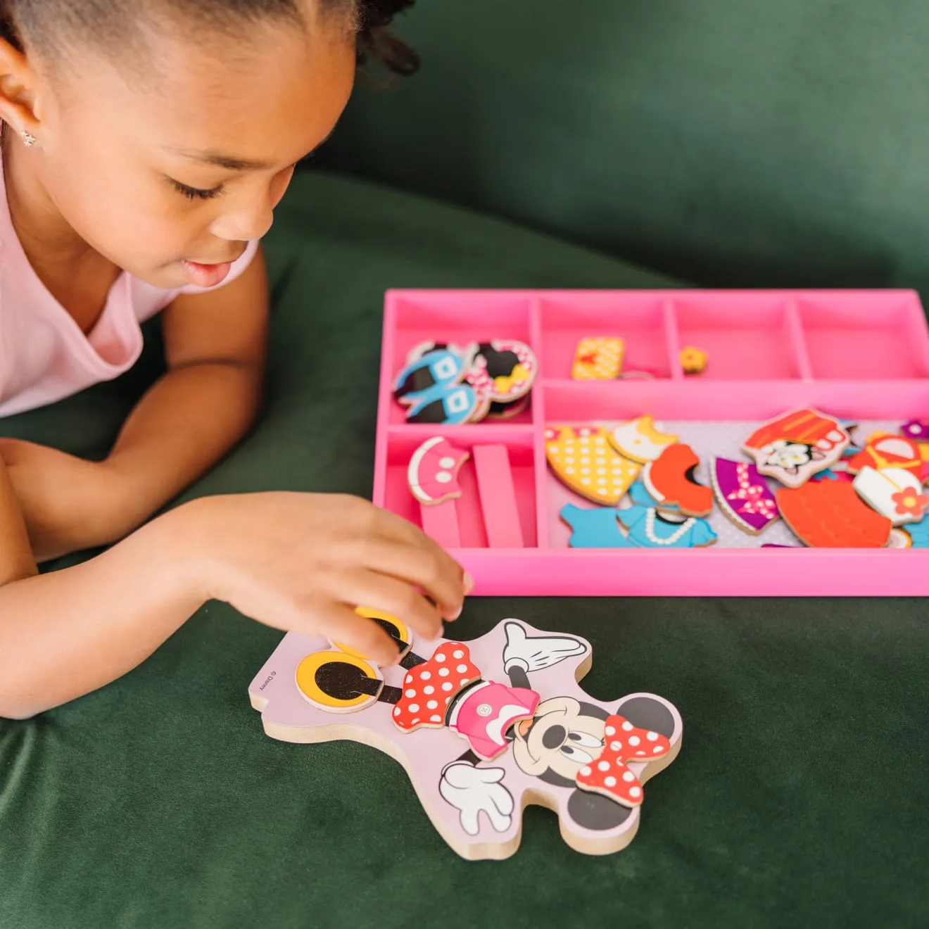 Melissa & Doug Minnie magnetische aankleedpop hout