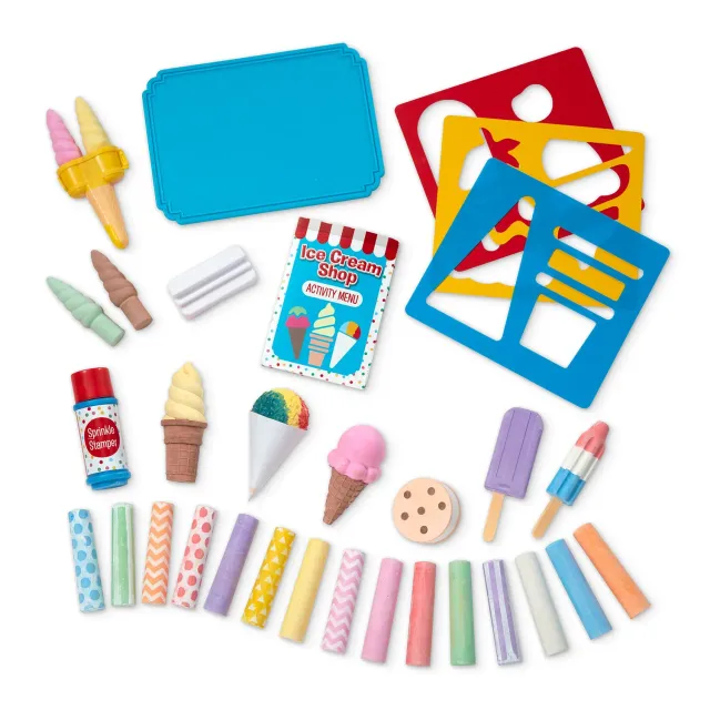 Melissa & Doug IJssalon Stoepkrijt Set 33-delig Krijt