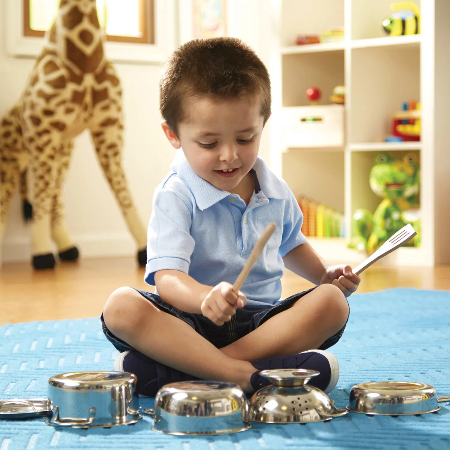 Melissa & Doug Pots & Pans pannenset speelgoed rvs