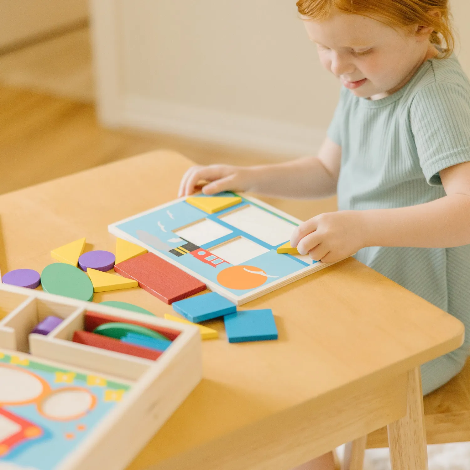 Melissa & Doug Beginner Pattern Blocks vormenpuzzel 30-delig