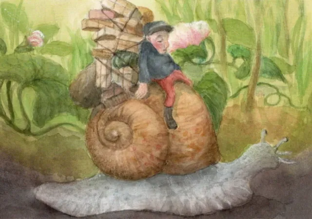 Ginger Fairy Monika Speck Schneckenpost Kaart 10,5x15