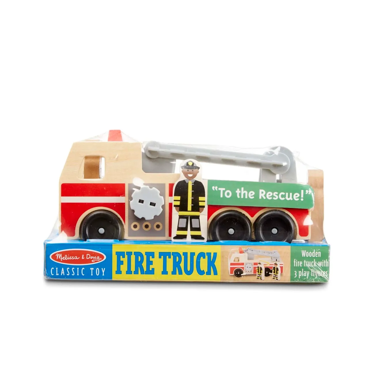 Melissa & Doug Classic Wooden Fire Truck brandweerauto hout