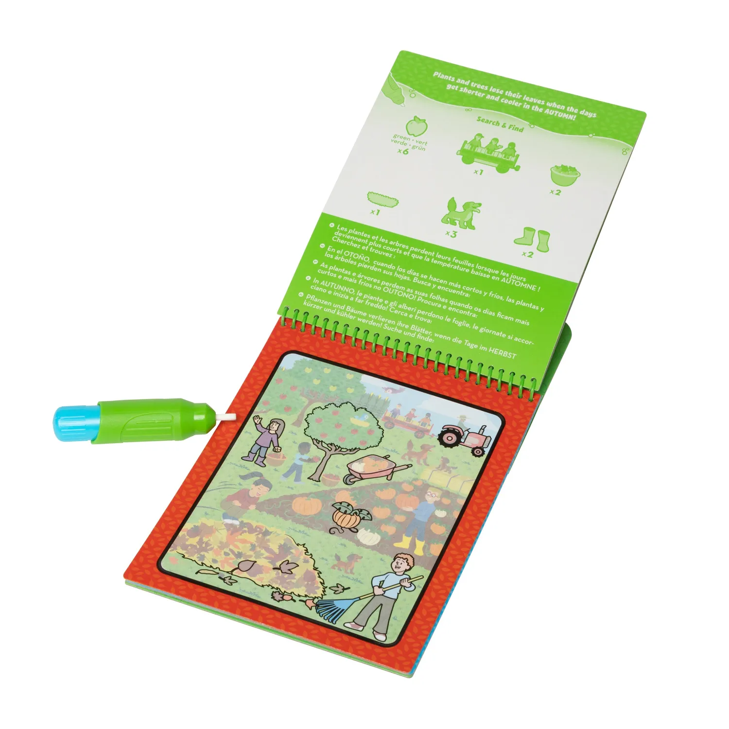 Melissa & Doug Water WOW! Seasons watertinten kleurboek herbruikbaar