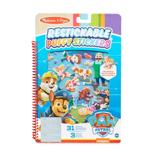 Melissa & Doug PAW Patrol Adventure Bay puffy stickers 31 stuks herbruikbaar