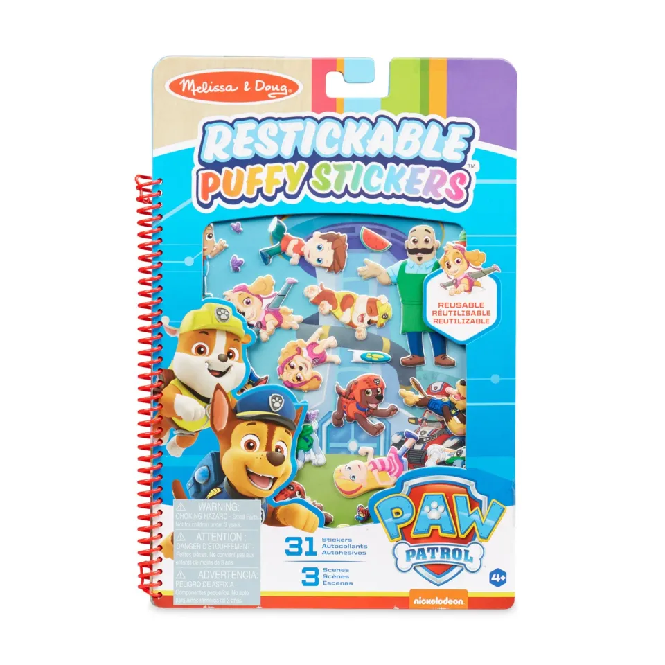Melissa & Doug PAW Patrol Adventure Bay puffy stickers 31 stuks herbruikbaar